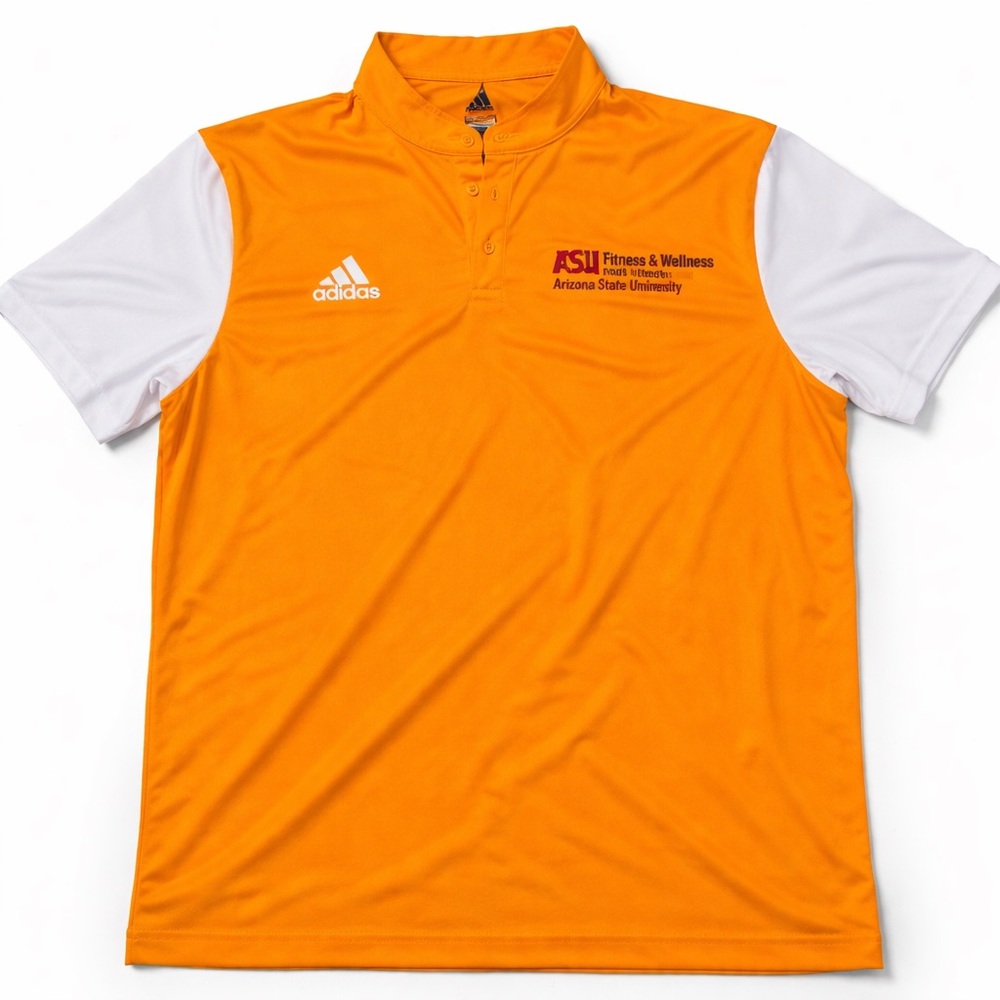 Adidas Arizona State University ASU Sun Devil Fitness Wellness Staff Polo Large